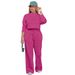 Women's Casual Straight-Leg Pants & Top Set – Stylish Two-Piece Outfit With Functional Pockets (Black, S-XL)_ecoleips.com