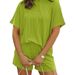 Women's Clothing Summer Leisure Fashion Striped New Round Neck Women's Clothing_ecoleips.com