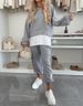 2026 New European And American Cross-Border Independent Station Hooded Fashion Solid Color Casual Sports Suit_ecoleips.com