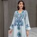 Muslim Women's Robe Abaya Diamond Beaded Arabic Dress_ecoleips.com