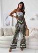Women's Clothing New Fashion Printed Suspenders Chest Wrap Positioning Flower Pants Two Piece Suit_ecoleips.com