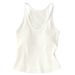 Aria Basics Aria Basics 2026 Model Women's Summer Halter Neck Tank Top, Elastic Sleeveless Camisole For Outer Wear, Short Top That Covers Side_ecoleips.com