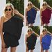 Women's Clothing Sexy off-the-shoulder loose-fitting romper for the home_ecoleips.com