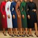 Women's Lapel Waist Back Slit Suit Vest Two Piece Set_ecoleips.com