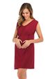 European And American Vest Skirt Explosive Solid Color Maternity Clothing Cross-border Foreign Trade Knitted Round Neck Sleeveless Maternity Dress_ecoleips.com