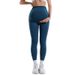 Slim Fitting High Waisted Seamless Maternity Leggings Women's Tight Fitting Solid Color Sports Maternity Pants_ecoleips.com