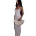 Women's Casual Beach Suit Sexy Off-Shoulder Dress Set with Suspender V Skirt Long Summer Dress European American Style_ecoleips.com