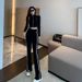 Women's Fitness And Casual Sportswear Spring/Autumn 2022 Korean Style Fashionable Slimming Sweatshirt Running Two-Piece_ecoleips.com