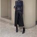 Summer New High-Waisted PU Skirt For Women Fashion With Slit Women's Clothing_ecoleips.com
