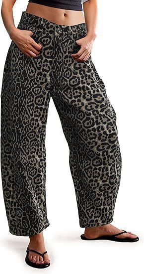 Women's Clothing Autumn Casual Loose Mid Waist Shaped Jeans_ecoleips.com