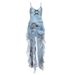 2025 Cross-Border European And American Style Spring New Women's Solid Color Slim High Waist Fashion V-Neck Strap_ecoleips.com