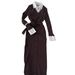 Oversized Knit Dress With Belted Waist & Shirt Collar | Fall 2025 Casual Tunic Sweater Dress (XS-XXXL, Coffee/Beige, Poly-Spandex Blend)_ecoleips.com