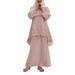 2025 Malay Exquisite Lace Muslim Two-piece Suit Dress_ecoleips.com