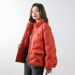 New Simple Women's 90-fleece Women's Clothing Stand-up Collar Glue-pressed Solid Color Down Jacket Short Large-size Jacket_ecoleips.com