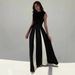 Verve Elegant Round Neck Sleeveless Waist-Cinching Color-Block Fashion Evening Gown Women's Long Dress_ecoleips.com