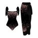 Women's Clothing Retro One Piece Bikini Swimsuit For Women, Hot Spring Resort Beach Dress Two Piece Set, Export Swimsuit_ecoleips.com