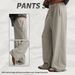 Aria Basics Autumn Winter New Trendy Brand European American Style Snowflake Loose Long Pants Men Washed Vintage Patchwork Casual_ecoleips.com
