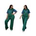 Women's Clothing Women's Denim Sleeve Fashionable Casual Elegant Versatile Set Wide Leg Two Piece Spring Summer Clothing_ecoleips.com