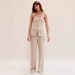2023 Autumn European And American Cross-Border Trade New Casual Fashion Suit Button Elegant Strapless Set Pants_ecoleips.com