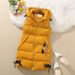 Women's Quilted Sleeveless Vest Coat With Hood, Lightweight Down Alternative Puffer Jacket For Fall Winter, Longline Zip-Up Casual Outerwear_ecoleips.com