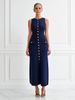 French-Style Sleeveless Dress For Women, Summer Design With A Slimming Silhouette In Solid Color, Elegant And Flattering_ecoleips.com