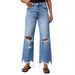 2025 New Cross-Border Wide-Leg With Tassels, Washed Tie-Dye, Ripped High-Waisted Jeans, Straight-Leg Casual Long Pants_ecoleips.com