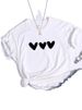 European And American Cross-border Foreign Trade Wholesale Clothing, Simple Heart-shaped Round Neck Plus-size_ecoleips.com