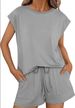 Women's Spring/Summer Two Piece Set Round Neck Loose Short Sleeve New Style_ecoleips.com