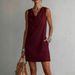 Women's Clothing Summer Women's Turtleneck Dress Elegant Sexy Solid Color Sleeveless Fashion For Formal & Casual For Women_ecoleips.com