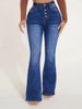 Women's Clothing High Waist Elastic Stud Buckle Tight Fitting Jeans_ecoleips.com