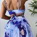 2022 European And American New Style Marble Print Three-Piece Sexy Bikini Swimsuit Beach Dress_ecoleips.com