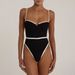 Women's One-Piece Swimsuit Sexy High-Waisted Bikini With Underwire & Padding For Swimming & Beach_ecoleips.com