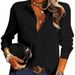 Verve 2025 Solid Color Women's Fashion Spring Summer New Turn-down Collar Long Sleeve Shirt Elegant Casual Button Style_ecoleips.com