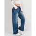 European And American Sizes - Cross-border Bestseller Trendy Elastic Wide-leg Women's Jeans_ecoleips.com