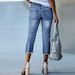 K Fashionable Retro Slim Fit Elastic Jeans For Women_ecoleips.com