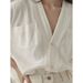2026 Early Autumn New Style, This Year's Popular French-style Top, Minimalist And Sophisticated White Cotton-linen_ecoleips.com