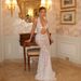 European And American Cross-Border Women's Fashion 2024 Summer New Elegant Lace Halter Long Sexy Backless Solid Color_ecoleips.com