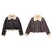 Women's New Double-sided Short Jacket Winter Motorcycle Style Fur One-piece Warm Jacket_ecoleips.com