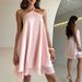 Fashion High Street Chiffon Women's Short Dress New Summer Backless Guest Dresses Pink Gentle Off Shoulder Cocktail Party Dress_ecoleips.com