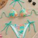 Sexy Two Piece Swimsuit European American Style Bikini Triangle Cup Tie up 2026 New Ins Trend Women's Clothing Swimwear_ecoleips.com