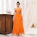 Women's Clothing Sexy Mesh Sling Dress Cocktail Dress Blue Bridesmaid Dress_ecoleips.com