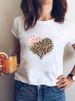 Eurean And American Cross-border Foreign Trade Women's Clothing, Simple Letter Print Round-neck Short-sleeve T-shirt_ecoleips.com