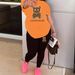 Women's Clothing Women's Fashion Set Long Pants Short Sleeve T-Shirt Clothing For Women For Formal & Casual For Women_ecoleips.com
