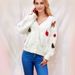 Cozy Christmas Sweater With 3D Embellishments – Faux Fur-Trimmed Cardigan For Holiday Cheer_ecoleips.com