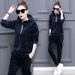 Autumn Winter Sports Velvet Suit For Women, Trendy And Fashionable Long-sleeved Casual Wear, Fleece-lined, Thickened,_ecoleips.com