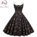 Summer Dress Women Sweet Peter Pan Collar Vintage Elegant Music Note Print Slim Sleeveless Party Dresses Robe_ecoleips.com