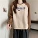 New Real-shot Design: Women's American Retro Sweatshirt With A Unique, Loose-fitting, Long-sleeved,_ecoleips.com