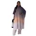 Spring Women's Casual Two Piece Set Stand Collar Batwing Sleeve Gradient Wide Leg Pants American Style_ecoleips.com