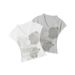 HeyHenry Women's Summer V-Neck T-Shirt Short Sleeve Bear Print Hot Girl INS Style Top_ecoleips.com