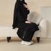 2025 New Muslim Women's Two-Piece Slimming Elegant Long Robe Dress_ecoleips.com